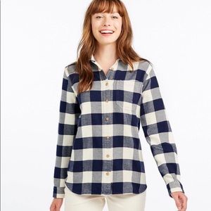 L.L.Bean Organic Plaid Flannel